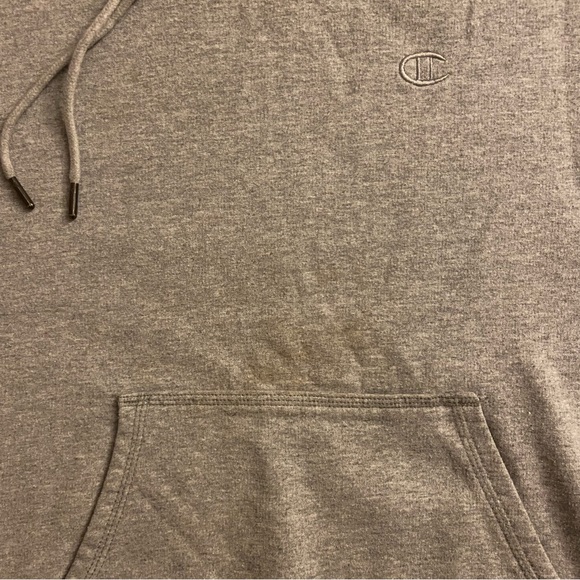 Champion plain gray hoodie sweatshirt sz S - Picture 6 of 12